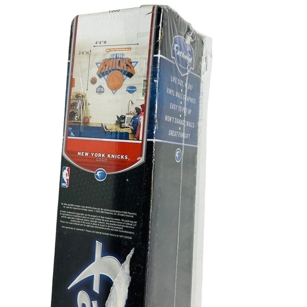 Fathead NBA New York Knicks Logo Life Size Vinyl Wall Graphic Decal 62-62005